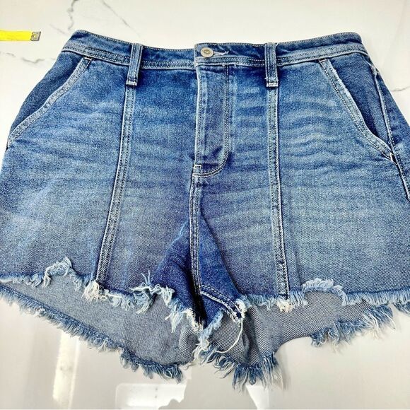 Hollister Cut-off Button-fly Jean Shorts- Size 9 - Picture 1 of 8